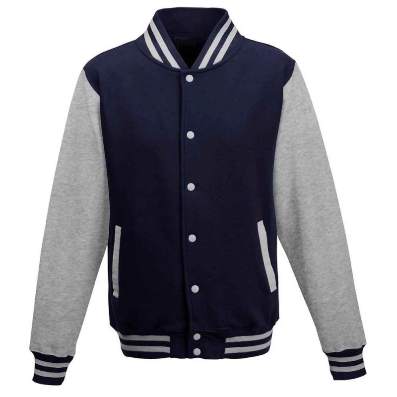Image of AWDis AWDis Men Varsity Jacket in Navy Size: X-Small Navy XS Male 5063527460448
