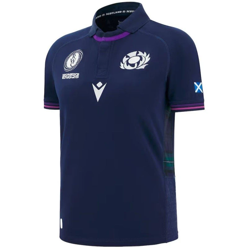 Image of Macron Scottish Rugby World Cup Home Shirt 2025 Womens Navy female 10 (S)
