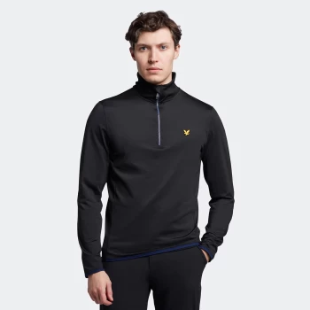 Image of Mens Tech 1/4 Zip Midlayer - True Black - L