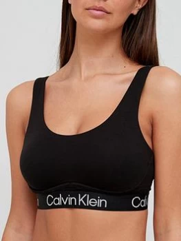 Image of Calvin Klein Structured Unlined Bralette - Black, Size S, Women