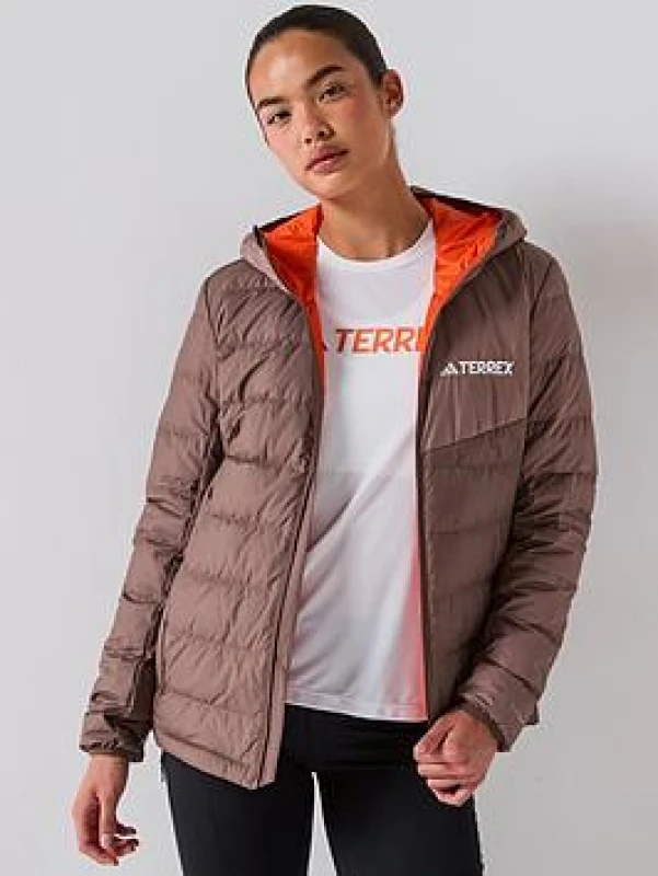 Image of Womens Puffer jacket adidas Terrex Multi Marron Female S