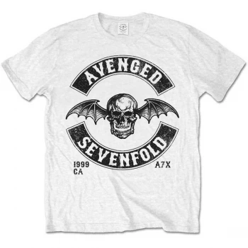 Image of Avenged Sevenfold - Moto Seal Unisex Medium T-Shirt - White