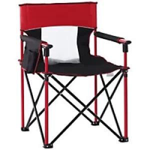 Image of Outsunny Camping Chair 84B-391V70RD Oxford, Sponge, Metal Red