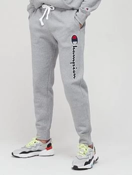 Image of Champion Logo Joggers - , Grey Marl Size M Men