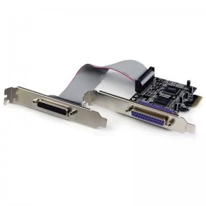 Image of Startech 2 Port Pci Express / Pci-e Parallel Adapter Card - Ieee 1284
