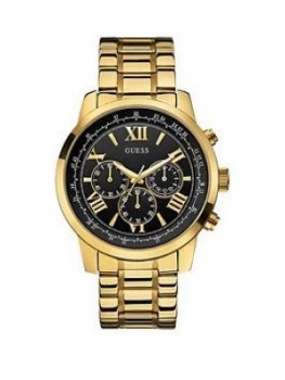 Image of Guess Horizon Guess MenS Chronograph Gold Bracelet Watch