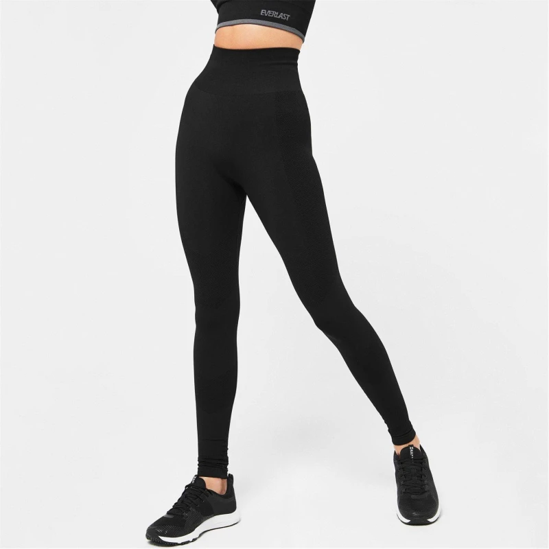 Image of Everlast Super High Waisted Racer Leggings - Black 6