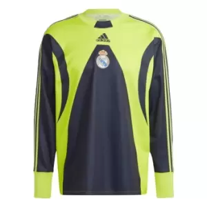 Image of adidas Real Madrid Icon Goalkeeper Jersey Mens - Night Navy / Team Semi Sol Yel