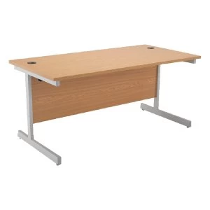 Image of Jemini Oak 1600mm Rectangular Cantilever Desk KF838079
