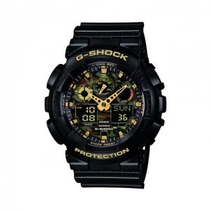 Image of Casio Black 'G-Shock' Chronograph Watch - GA-100CF-1A9ER