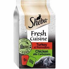 Image of Sheba Fresh Cuisine Taste of Rome in Gravy Cat Food 6 x 50g