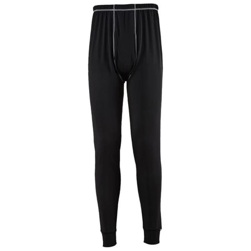 Image of Portwest Base Pro Mens Antibacterial Base Layer Leggings B151BKRL Colour: Black