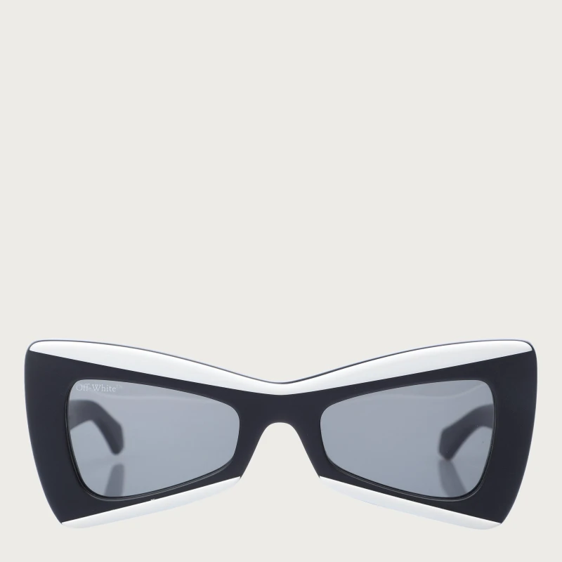 Image of Off White Nashville Sung Square Sunglasses Black Dark Grey unisex One Size