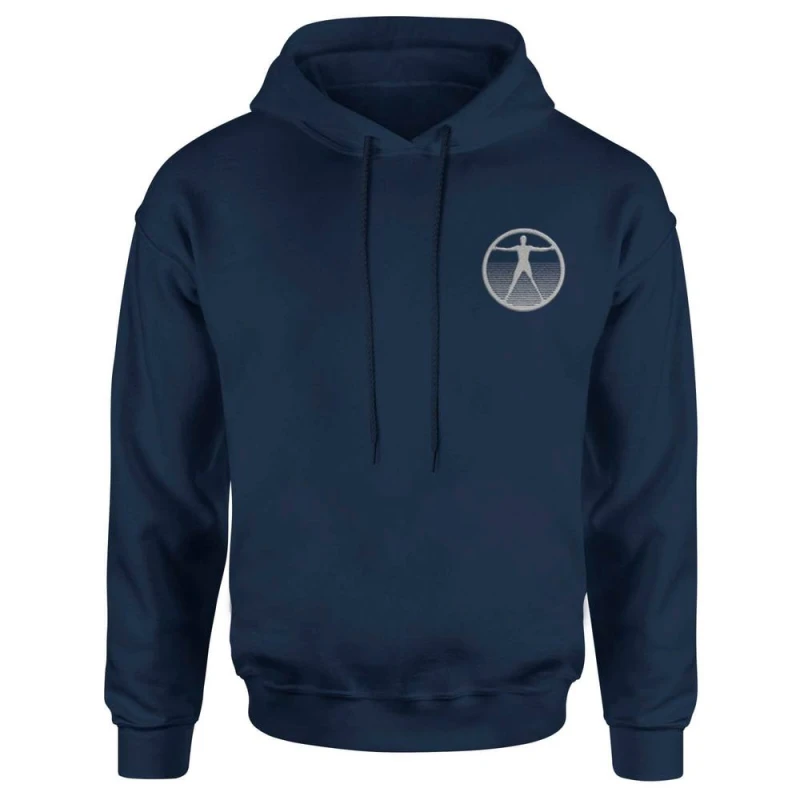 Image of Westworld Logo Embroidered Unisex Hoodie - Navy - M