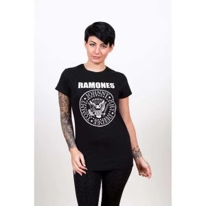 Image of Ramones - Seal Womens XX-Large T-Shirt - Black