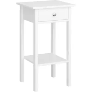 Image of Tromso 1 Drawer Nightstand Pure White