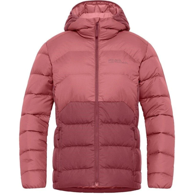 Image of Jack Wolfskin Womens JW Ather Water Resistant Windproof Down Jacket Red Ochre female 10 (S)