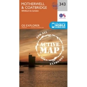 Image of Motherwell and Coatbridge by Ordnance Survey (Sheet map/Active map, folded, 2015)