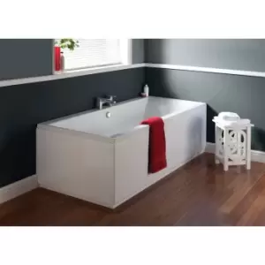 Image of Nuie Asselby Square Double Ended Bath 1800 X 800mm - White