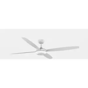 Image of Forlight Kudari 4 Blade Ceiling Fan White, Sandblasted