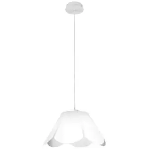 Image of Kolarz Lighting - Kolarz BLOOM - Designer Dome Pendant Light - Leaf Silver Finish, 1x E27