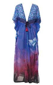 Image of Seaspray Pink Eleanor Florence Maxi Kaftan - L to XL