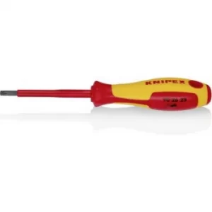 Image of Knipex VDE Star screwdriver Size (screwdriver) T 25 Blade length: 80 mm DIN EN 60900