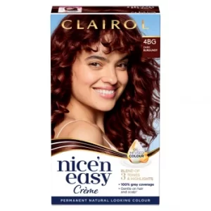 Image of Clairol Nice 'n Easy Dark Burgundy Permanent Hair Colour 4BG