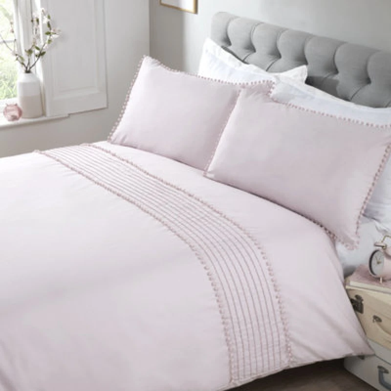 Image of Rapport Home Pom Poms Duvet Set With Pillowcase
