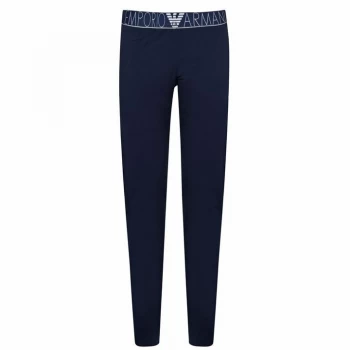 Image of Emporio Armani Logo Band Leggings Navy Size L Women