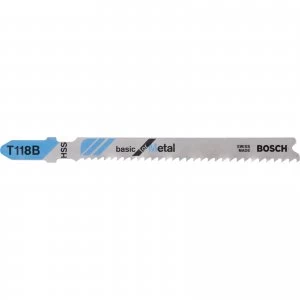 Image of Bosch T118 B Metal Cutting Jigsaw Blades Pack of 3