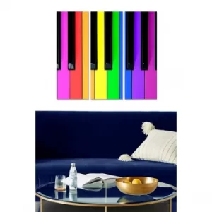 Image of MDF7353716 Multicolor Decorative MDF Painting (3 Pieces)
