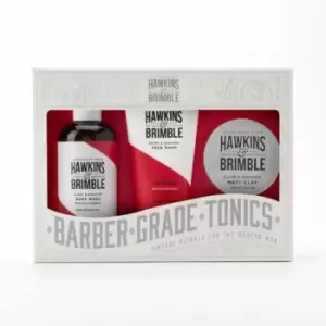 Image of Hawkins&Brimble Root To Tip Gift Set - Face Wash/Body Wash/Matt Clay - Single - 96624