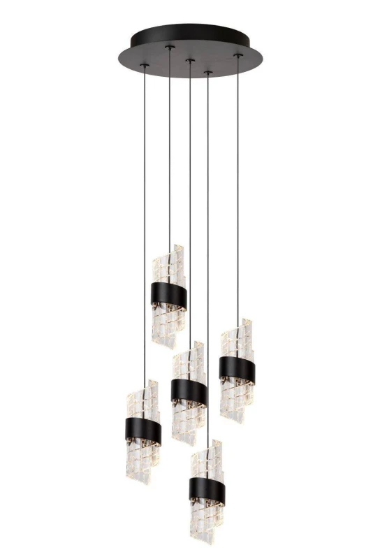 Image of Netlighting 'KLIGANDE' Dimmable Adjustable Height Indoor Stylish LED Pendant Light Black unisex