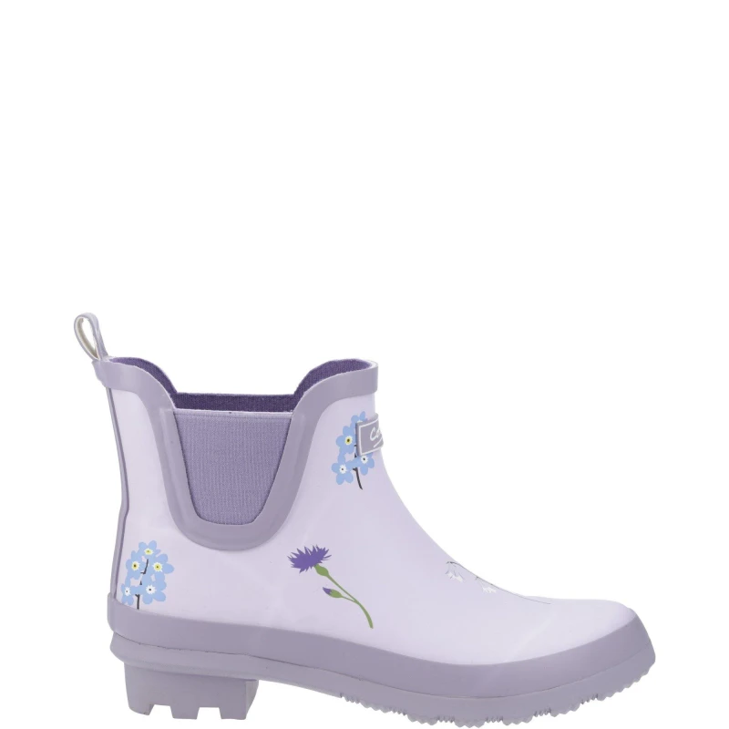 Image of Cotswold Wildflower Ankle Wellingtons Lilac female 3 (36)