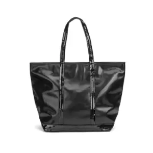 Image of Leather Tote Bag with Glittery Trim