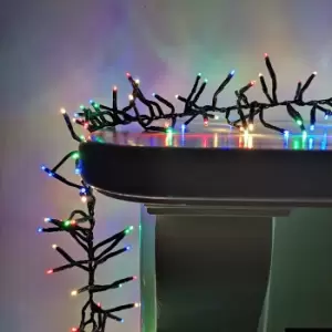Image of Premier Compact Cluster Brights Indoor Outdoor Christmas Multi Function Mains Operated Lights - Choice of Length & Colour