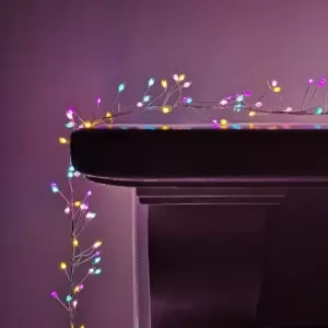 Image of 800 LED 5.5m Premier Indoor Outdoor Multi Function Christmas Cluster Lights with Timer on Silver Pin Wire in Choice of Colour