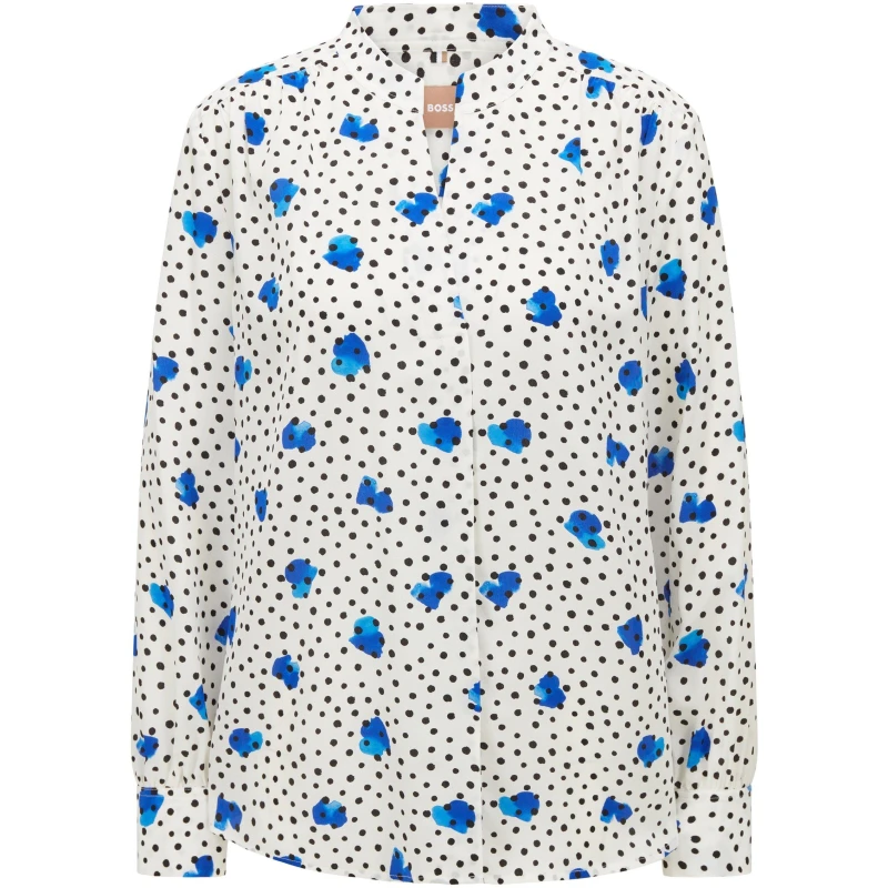 Image of Boss Womens Banora15 Long Sleeve Long Blouse Open Misc female 8 (S)