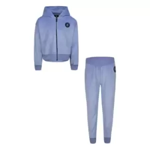 Image of Converse Velour Tracksuit Set Infant Girls - Blue