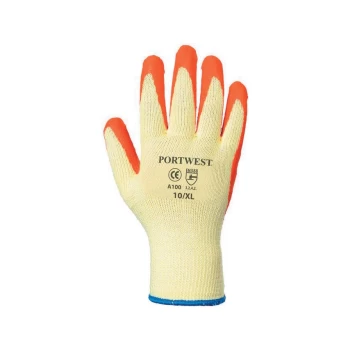 Image of A100 Grip Orange Gloves - Size 10