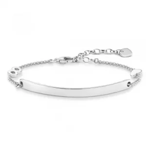Image of THOMAS SABO Ladies Silver Infinity Heart Love Bridge Bracelet...