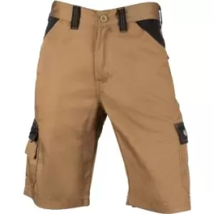 Image of Dickies Workwear Mens Everyday Shorts (30R) (Khaki/Black) - Khaki/Black