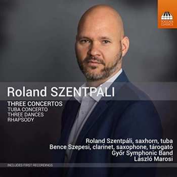 Image of Gyor Symphonic Band - Roland Szentp&aacute;li: Three Concertos CD