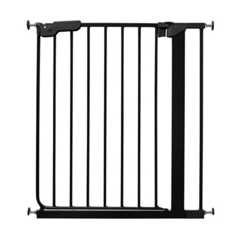 Image of Bettacare Super Narrow Pet Gate, Black, 66.5Cm - 74Cm, Extra Narrow Dog Gate, Safety Barrier For Puppies And Pets