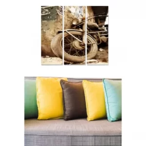 Image of MDF1227726 Multicolor Decorative MDF Painting (3 Pieces)