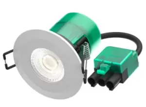 Image of Bell 6W Firestay LED Integrated Fixed Downlight, Incl White & Satin Bezel - 3000K - Plug & Play Fitting - BL10500