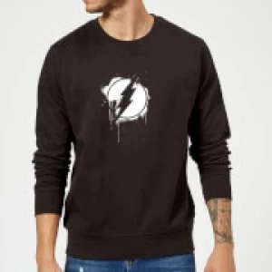 Image of Justice League Graffiti The Flash Sweatshirt - Black - 5XL