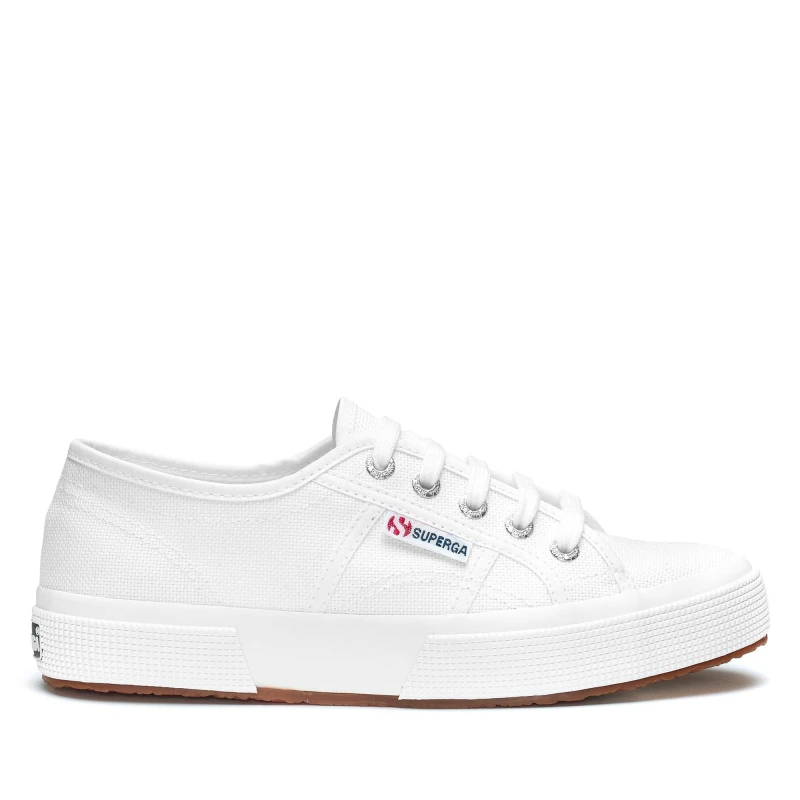 Image of Superga Womens 2750 Cotu Classic Lace Up Canvas Shoes Trainers - UK 4 White female GDE2631WHT4