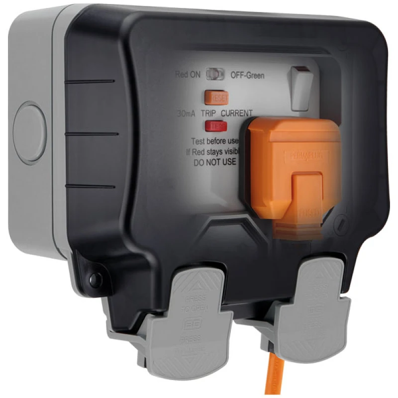 Image of Bg Wp23L Waterproof 1 Gang Unswitched Socket